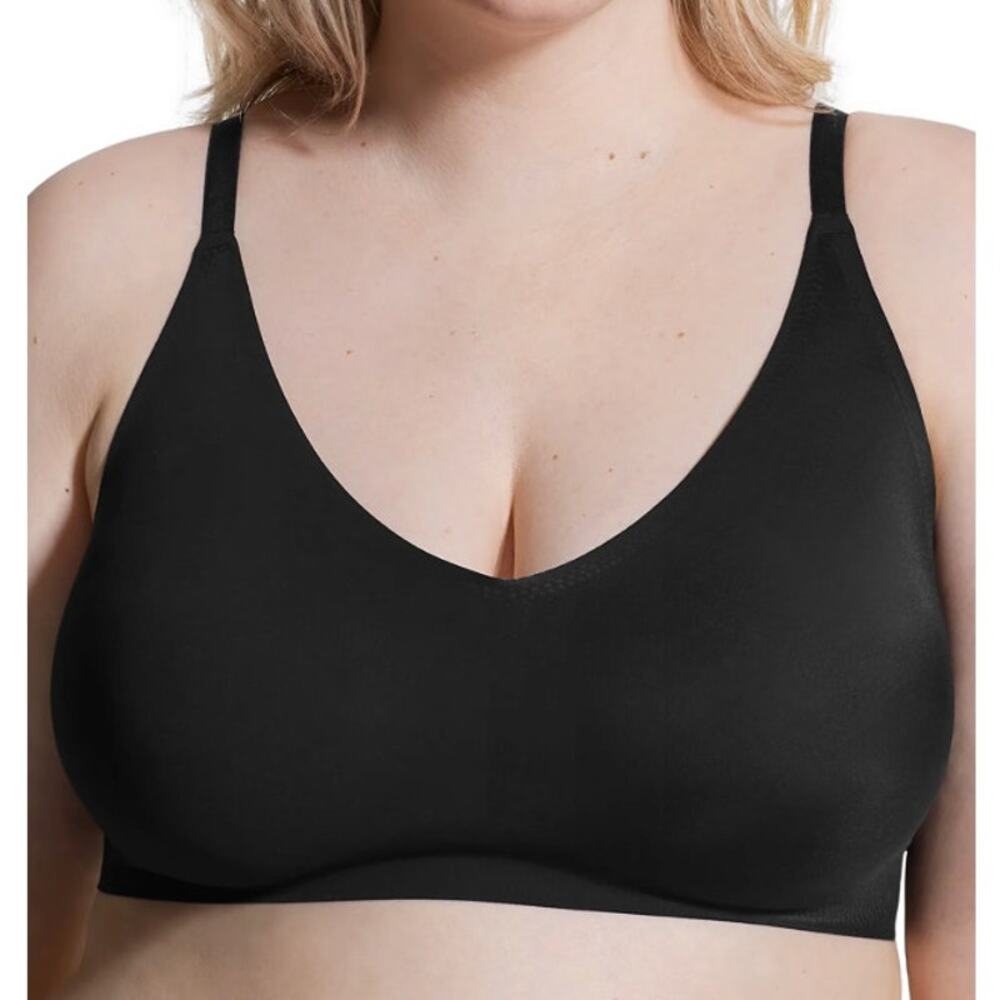 TRUE & CO True Everybody Women's Adjustable Strap Triangle Bra Black L